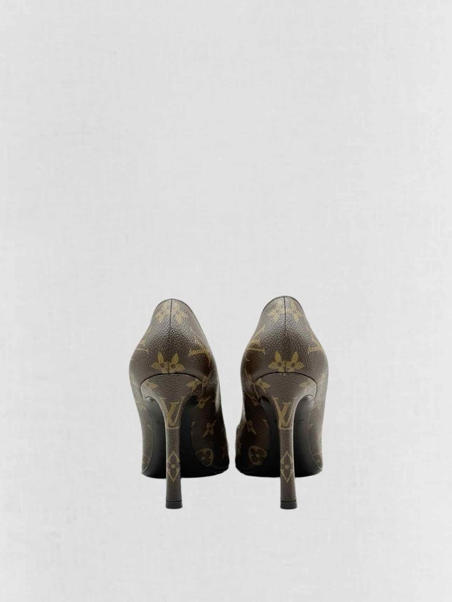 Pre - loved LOUIS VUITTON Fetish Brown Monogram Size EU 37 Pumps at Reems Closet