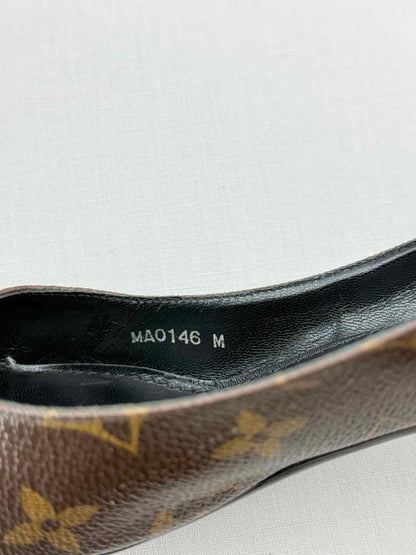 Pre - loved LOUIS VUITTON Fetish Brown Monogram Size EU 38 Pumps at Reems Closet
