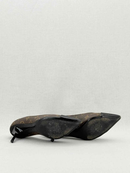 Pre - loved LOUIS VUITTON Fetish Brown Monogram Size EU 38 Pumps at Reems Closet