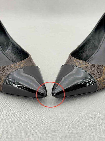 Pre - loved LOUIS VUITTON Fetish Brown Monogram Size EU 38 Pumps at Reems Closet
