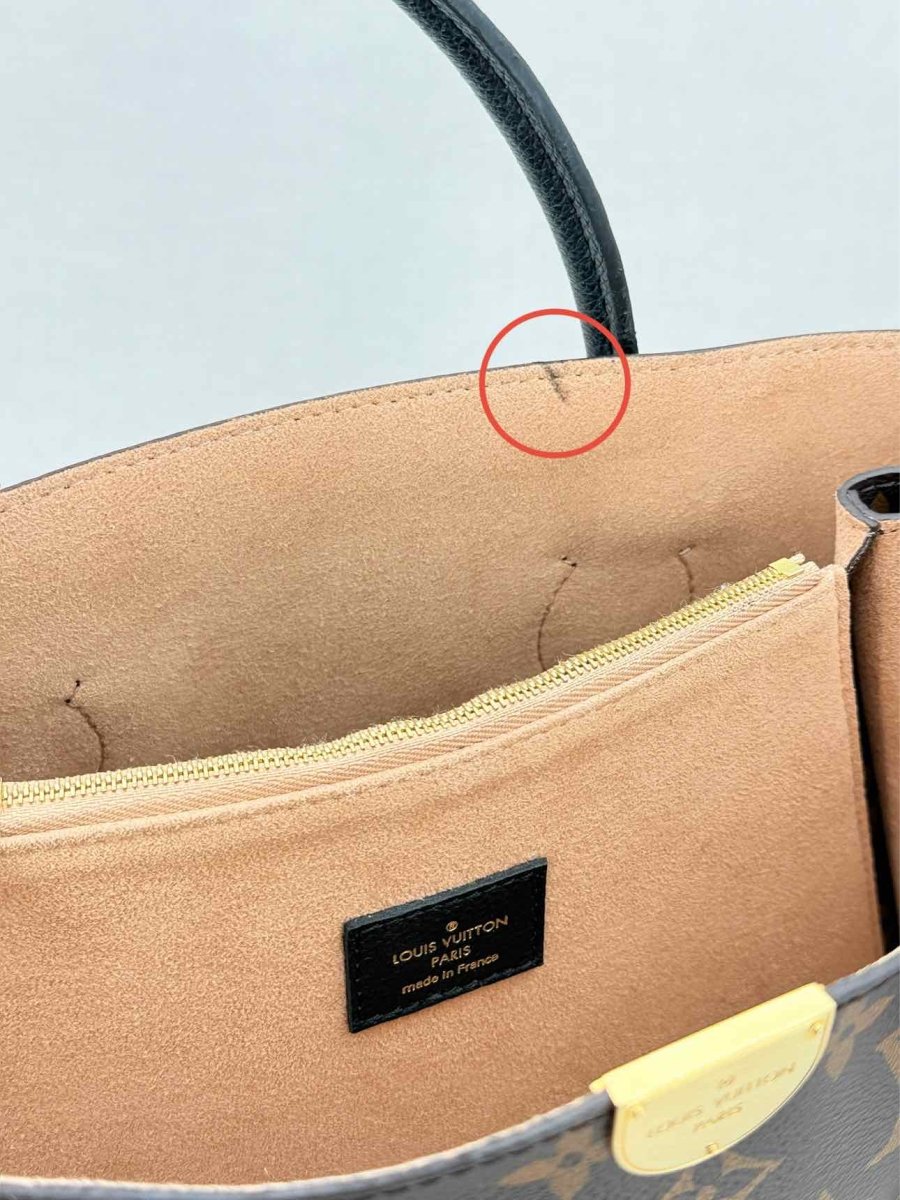 Pre - loved LOUIS VUITTON Flandrin Brown Monogram Tote Bag at Reems Closet