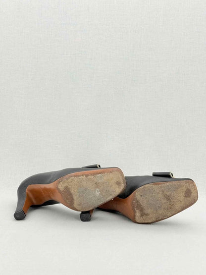 Pre - loved LOUIS VUITTON Fleur Black Size EU 37.5 Pumps at Reems Closet