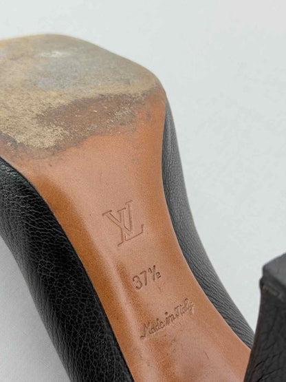 Pre - loved LOUIS VUITTON Fleur Black Size EU 37.5 Pumps at Reems Closet