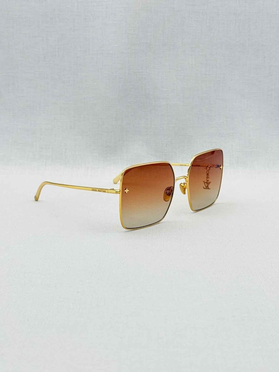 Pre-loved LOUIS VUITTON Gold Sunglasses at Reems Closet