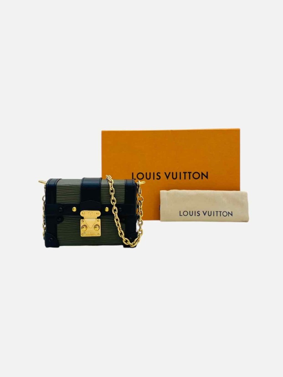 Pre - loved LOUIS VUITTON Green & Black Shoulder Bag at Reems Closet