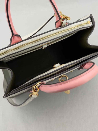 Pre - loved LOUIS VUITTON Green, White & Pink Top Handle at Reems Closet