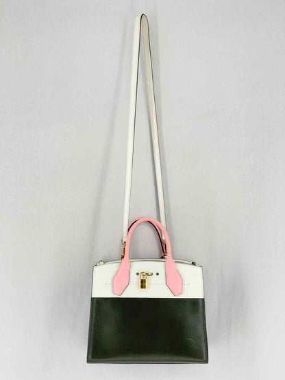 Pre - loved LOUIS VUITTON Green, White & Pink Top Handle at Reems Closet