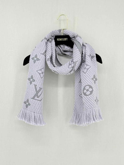 Pre - loved LOUIS VUITTON Grey Monogram Shawl at Reems Closet