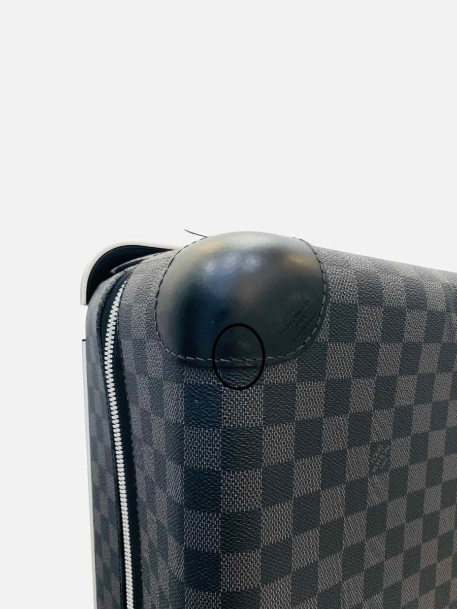 Pre - loved LOUIS VUITTON Horizon Black & Grey Rolling Luggage at Reems Closet