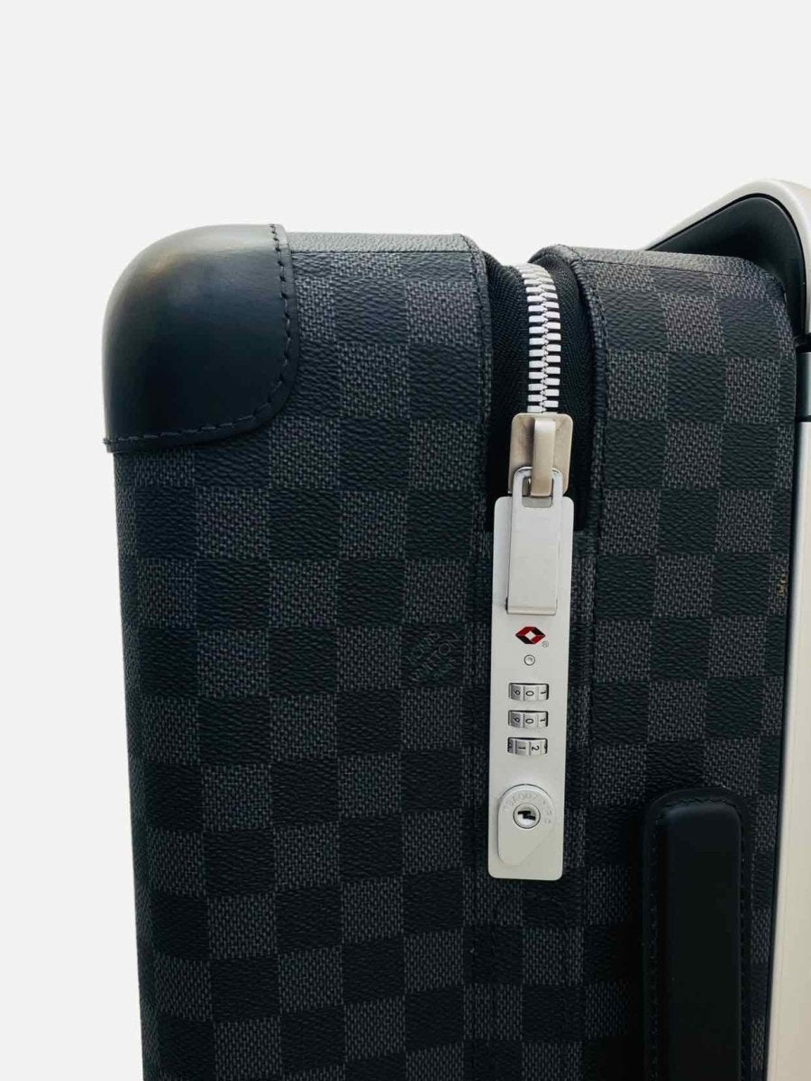 Pre - loved LOUIS VUITTON Horizon Black & Grey Rolling Luggage at Reems Closet