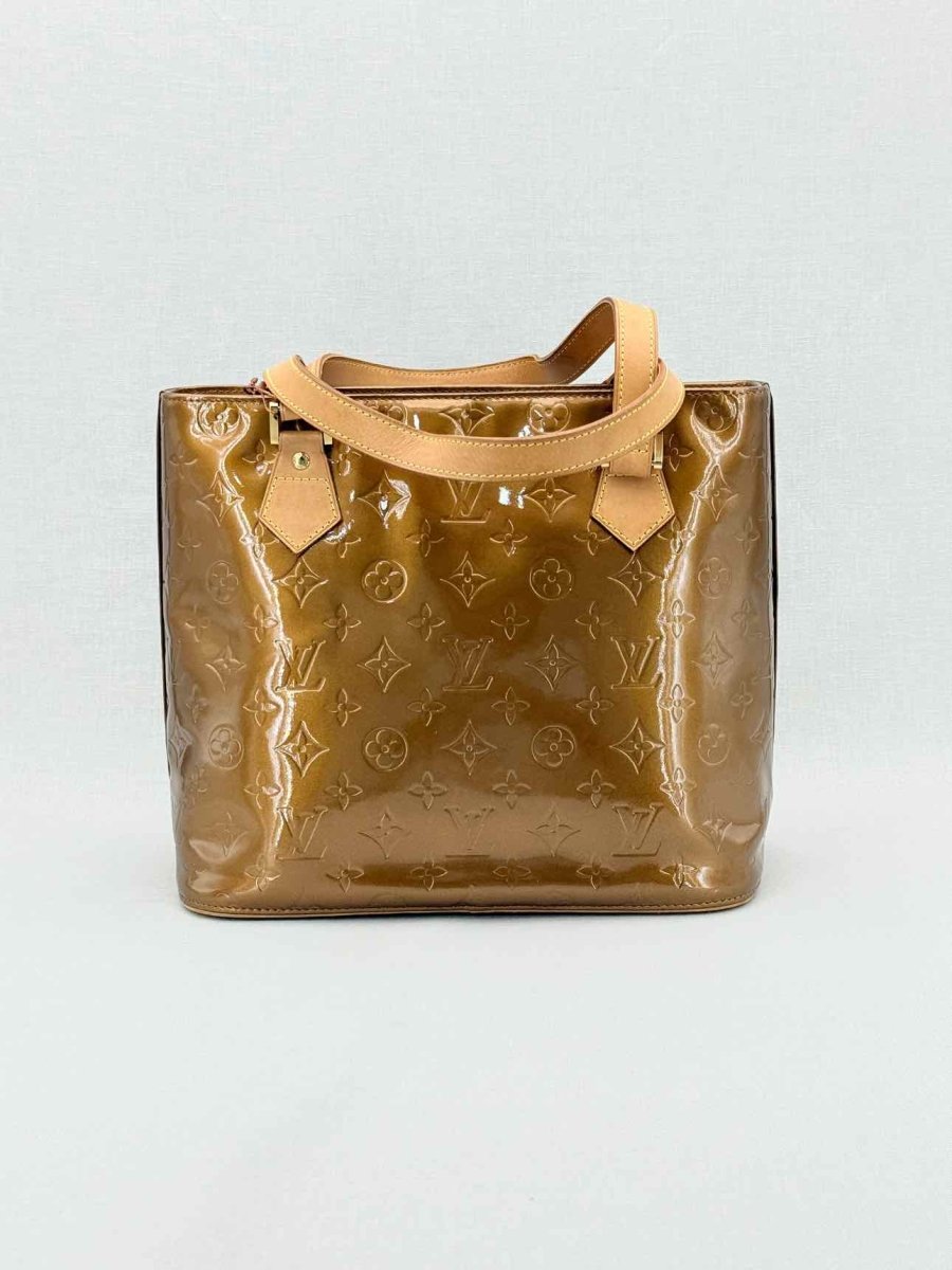 Pre - loved LOUIS VUITTON Houston Bronze Tote Bag at Reems Closet