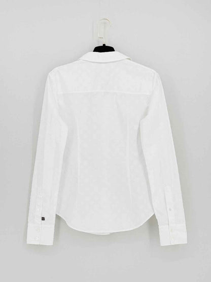 Pre - loved LOUIS VUITTON Icon White Monogram Size US 4 Shirt at Reems Closet