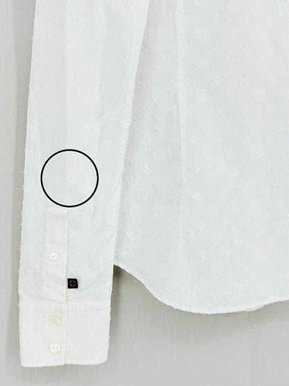 Pre - loved LOUIS VUITTON Icon White Monogram Size US 4 Shirt at Reems Closet