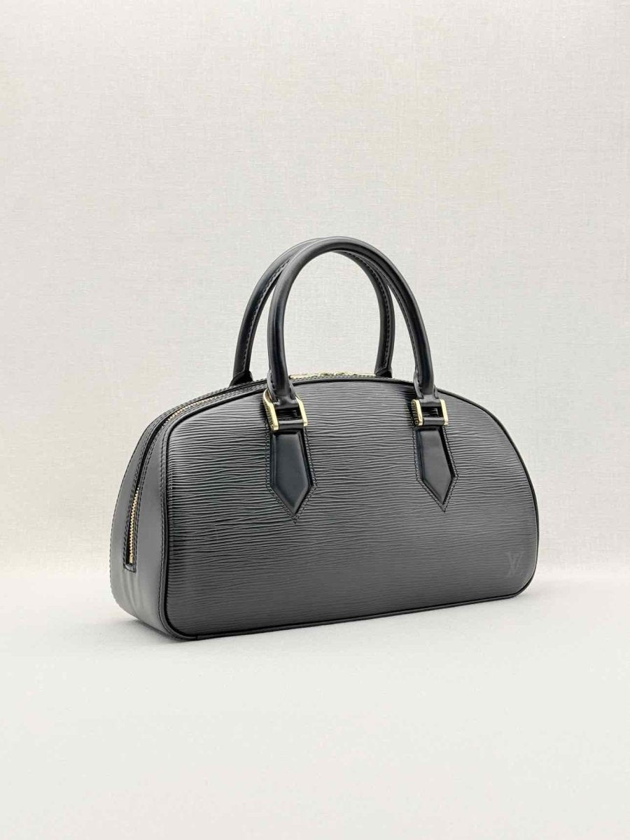 Pre - loved LOUIS VUITTON Jasmine Black Top Handle at Reems Closet
