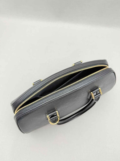 Pre - loved LOUIS VUITTON Jasmine Black Top Handle at Reems Closet