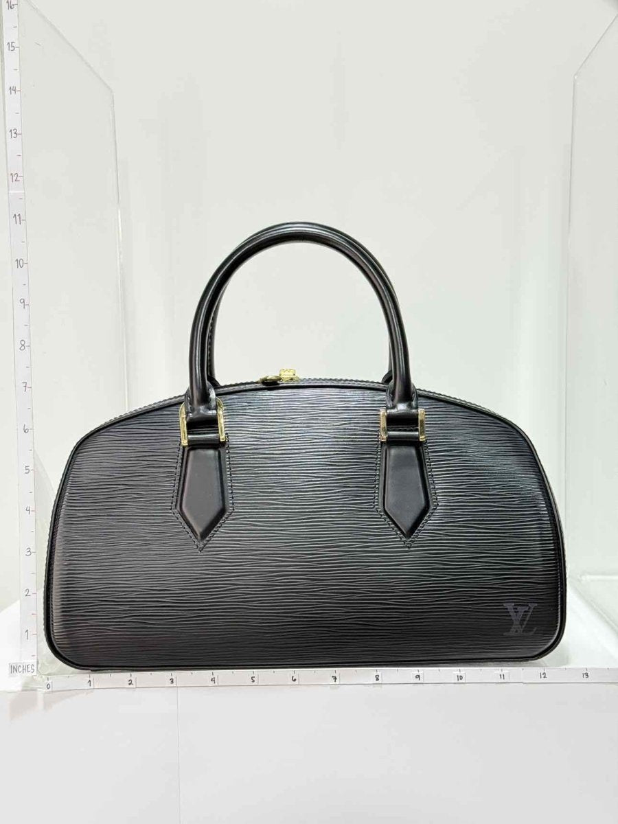Pre - loved LOUIS VUITTON Jasmine Black Top Handle at Reems Closet