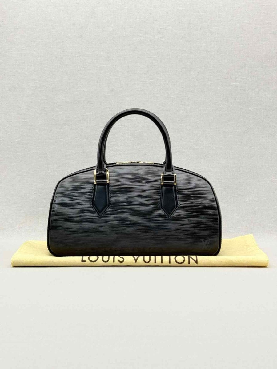 Pre - loved LOUIS VUITTON Jasmine Black Top Handle at Reems Closet