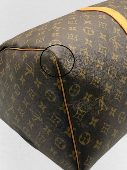 Pre - loved LOUIS VUITTON Keepall Brown Monogram Duffel bag at Reems Closet