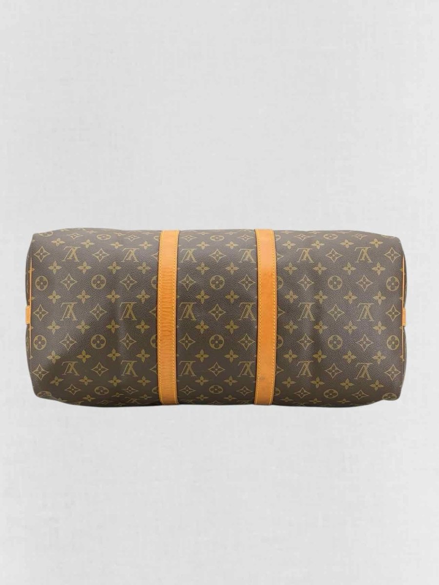 Pre - loved LOUIS VUITTON Keepall Brown Monogram Duffel bag at Reems Closet