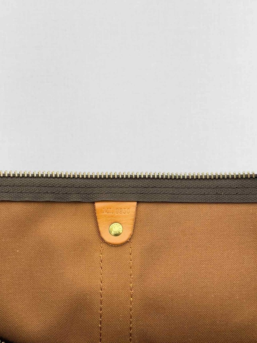 Pre - loved LOUIS VUITTON Keepall Brown Monogram Duffel bag at Reems Closet