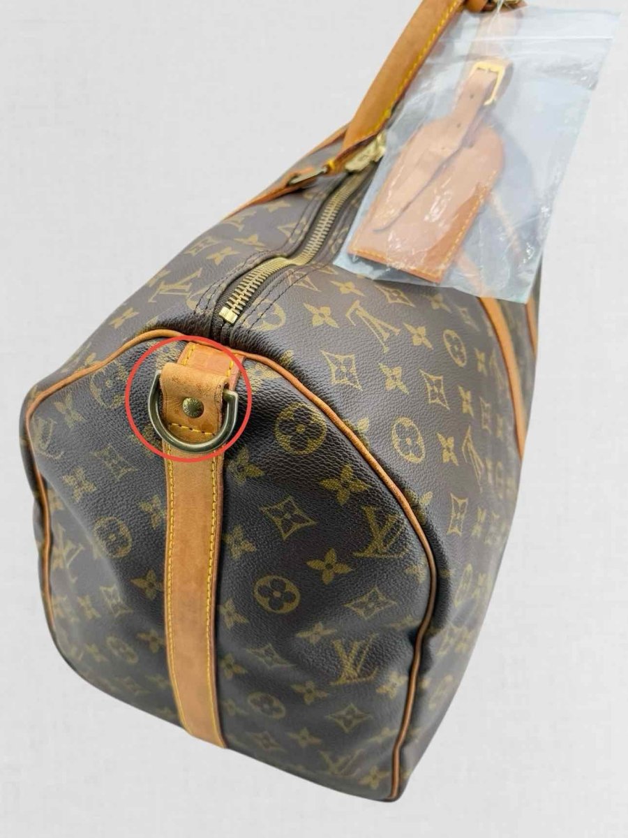 Pre - loved LOUIS VUITTON Keepall Brown Monogram Duffel bag at Reems Closet