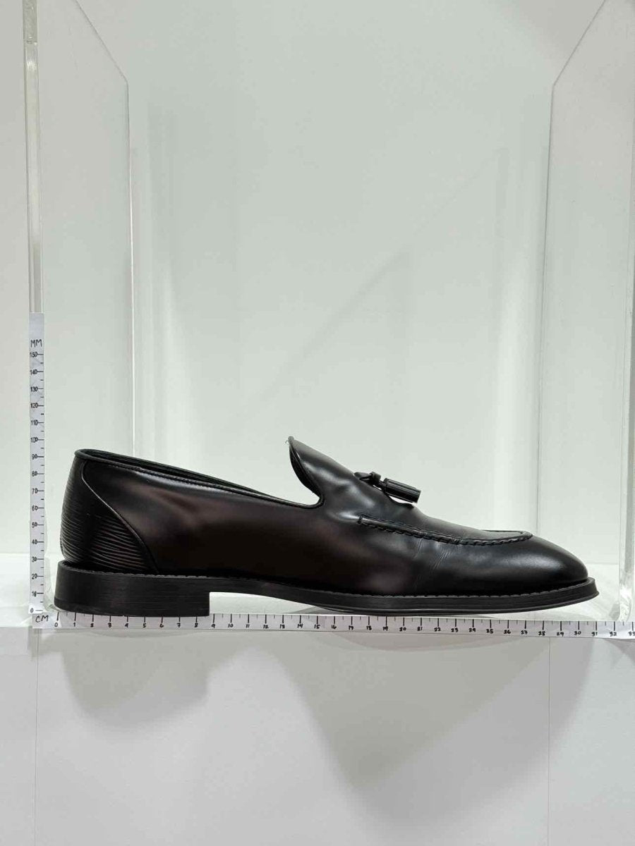 Pre - loved LOUIS VUITTON Kensington Black Size EU 43.5 Loafers at Reems Closet