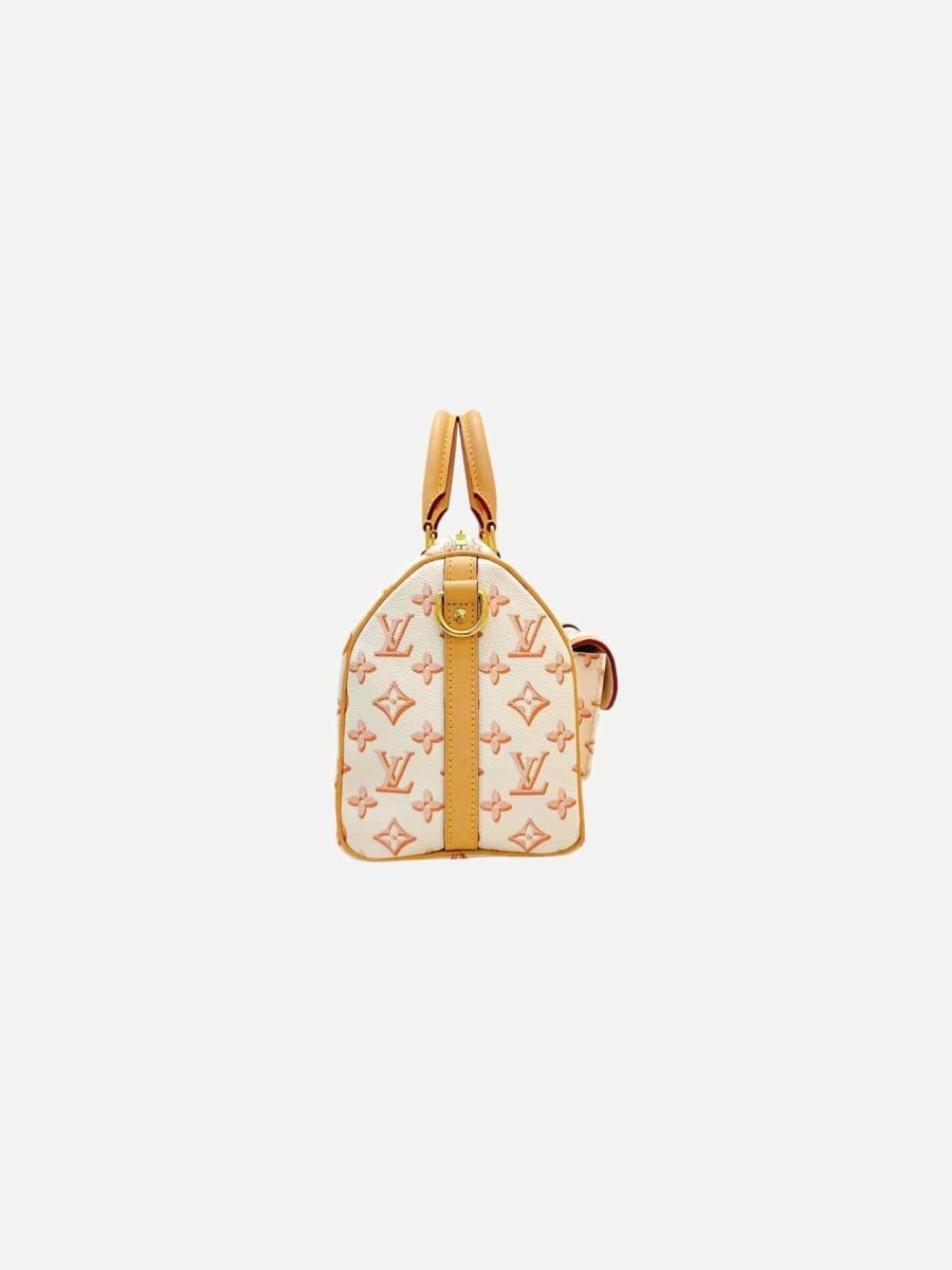 Pre - loved LOUIS VUITTON Limited Edition Beige Monogram Top Handle at Reems Closet