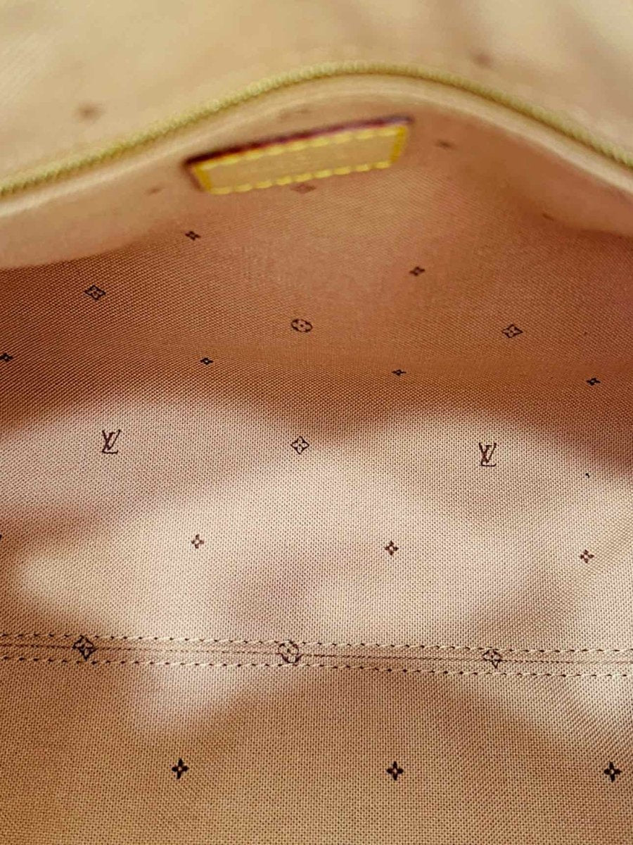 Pre - loved LOUIS VUITTON Limited Edition Beige Monogram Top Handle at Reems Closet