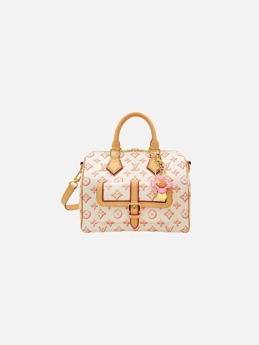 Pre - loved LOUIS VUITTON Limited Edition Beige Monogram Top Handle at Reems Closet