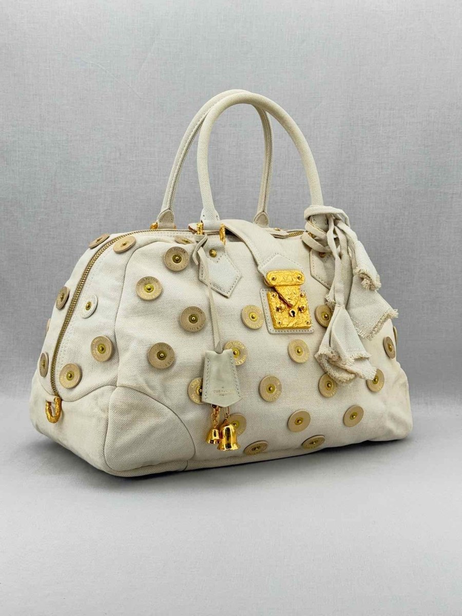 Pre - loved LOUIS VUITTON Limited Edition Beige Top Handle at Reems Closet