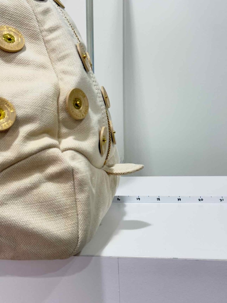 Pre - loved LOUIS VUITTON Limited Edition Beige Top Handle at Reems Closet
