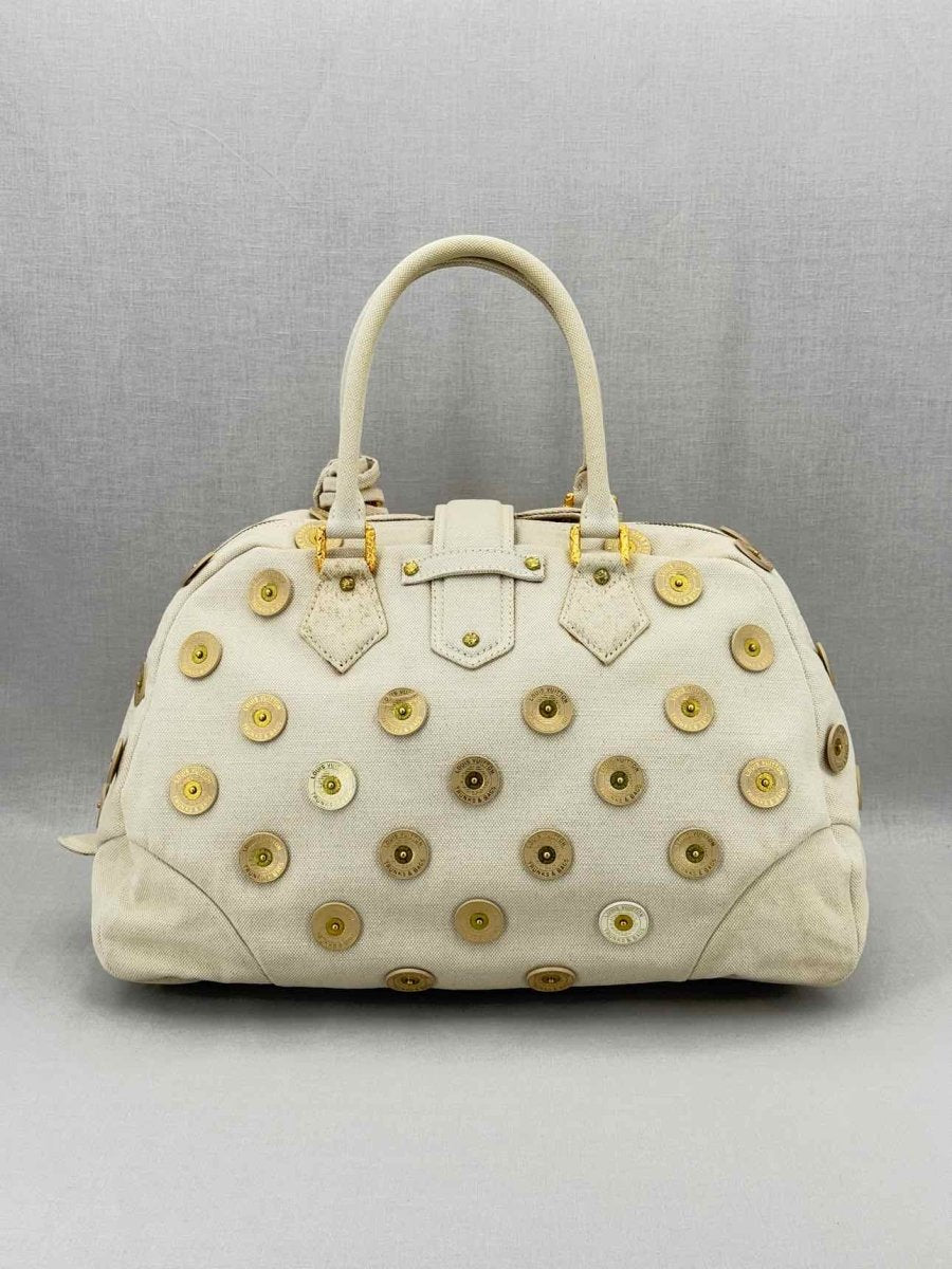 Pre - loved LOUIS VUITTON Limited Edition Beige Top Handle at Reems Closet