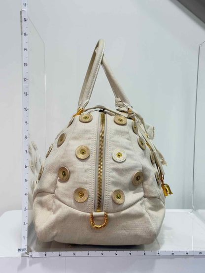 Pre - loved LOUIS VUITTON Limited Edition Beige Top Handle at Reems Closet