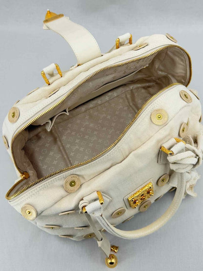 Pre - loved LOUIS VUITTON Limited Edition Beige Top Handle at Reems Closet