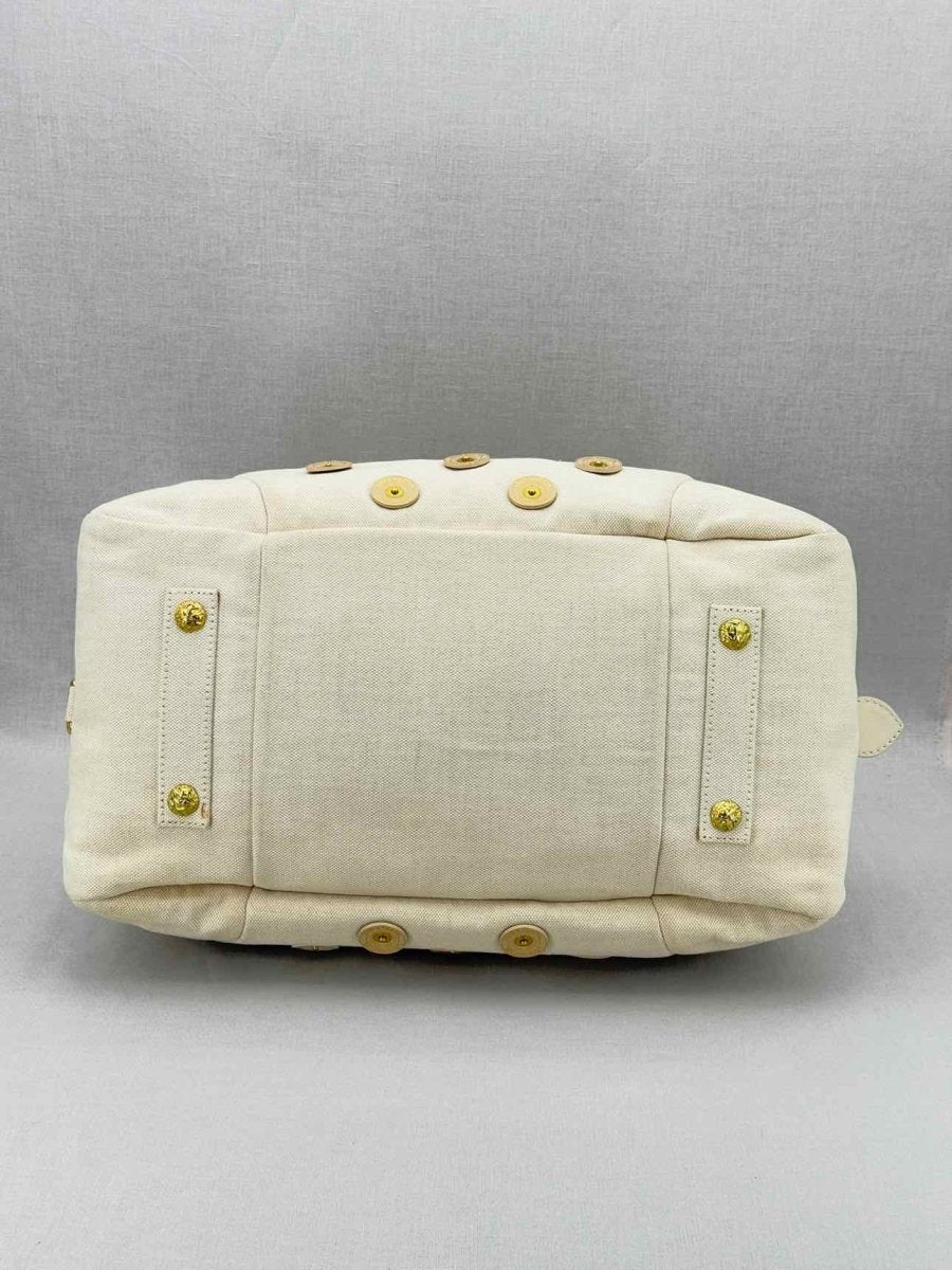 Pre - loved LOUIS VUITTON Limited Edition Beige Top Handle at Reems Closet