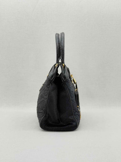 Pre - loved LOUIS VUITTON Limited Edition Black Monogram Top Handle at Reems Closet