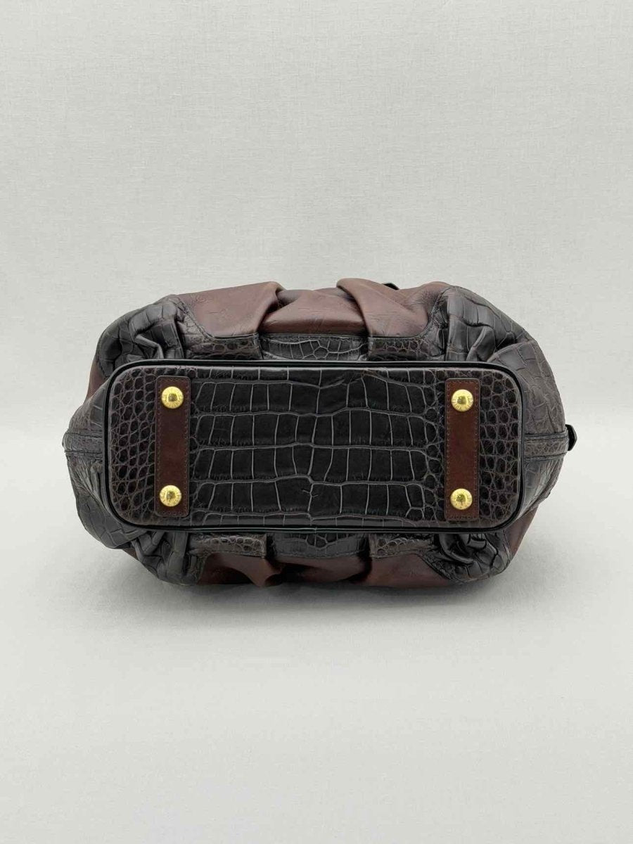 Pre - loved LOUIS VUITTON Limited Edition Brown & Black Top Handle at Reems Closet