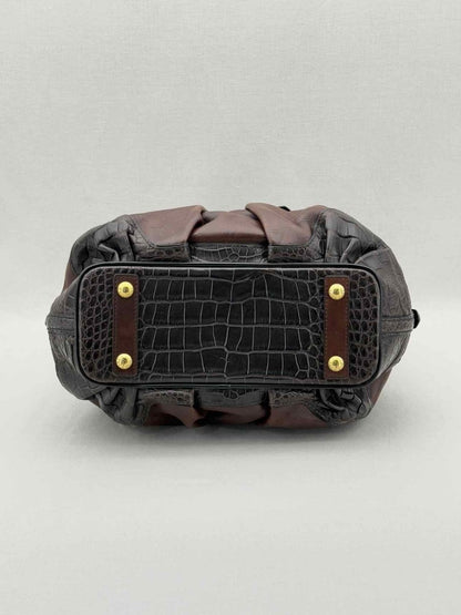 Pre - loved LOUIS VUITTON Limited Edition Brown & Black Top Handle at Reems Closet