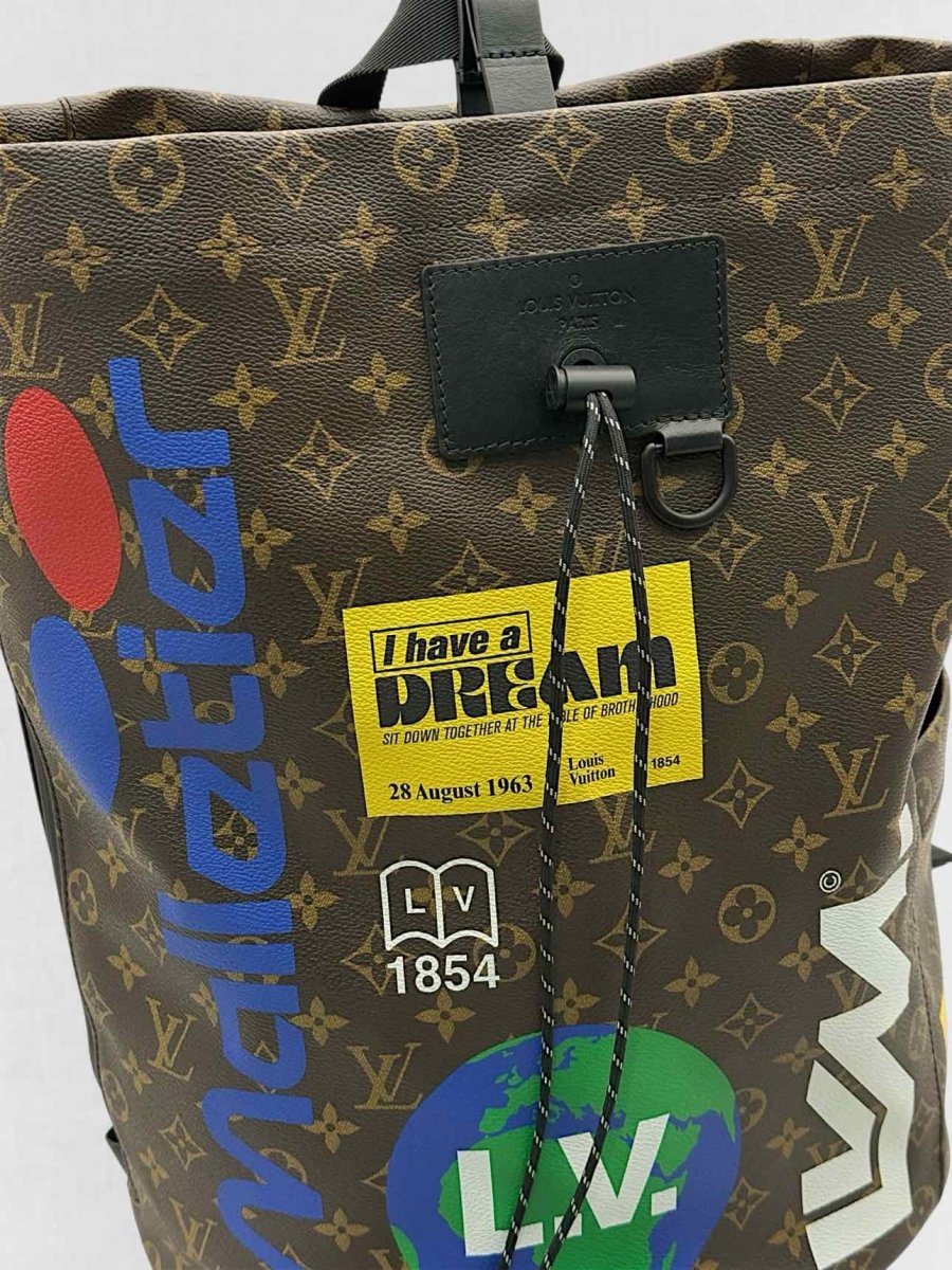 Pre - loved LOUIS VUITTON Limited Edition Brown Multicolor Backpack at Reems Closet