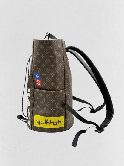 Pre - loved LOUIS VUITTON Limited Edition Brown Multicolor Backpack at Reems Closet