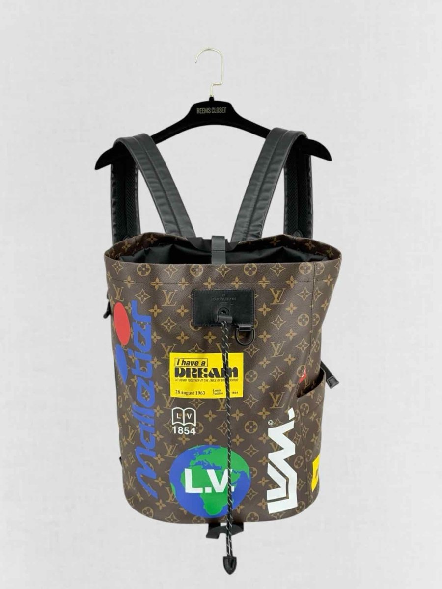 Pre - loved LOUIS VUITTON Limited Edition Brown Multicolor Backpack at Reems Closet
