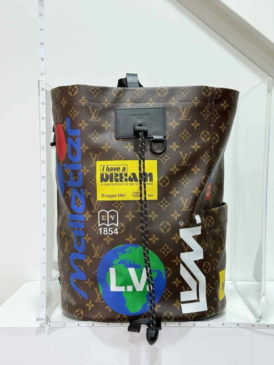 Pre - loved LOUIS VUITTON Limited Edition Brown Multicolor Backpack at Reems Closet