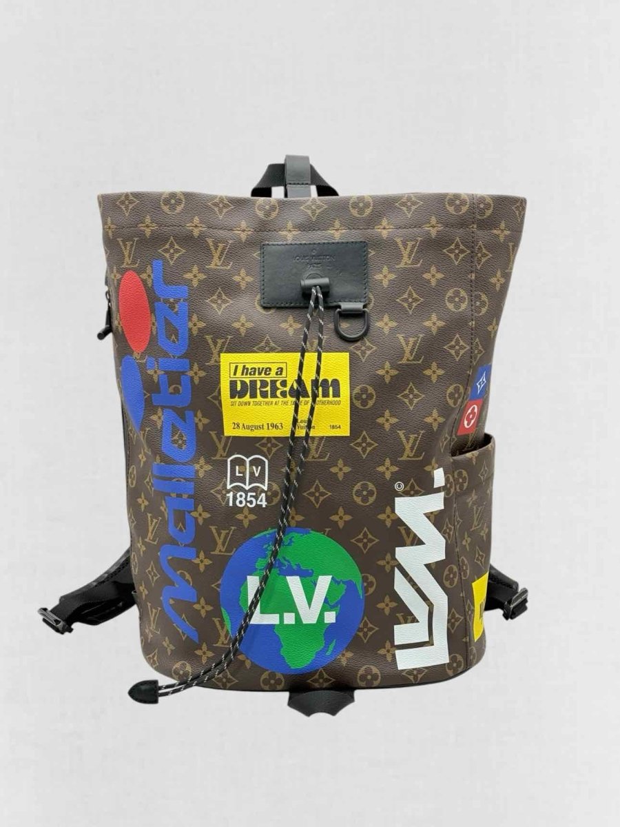 Pre - loved LOUIS VUITTON Limited Edition Brown Multicolor Backpack at Reems Closet