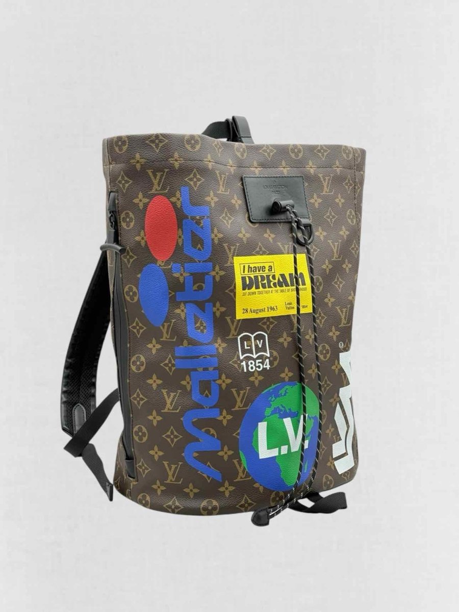 Pre - loved LOUIS VUITTON Limited Edition Brown Multicolor Backpack at Reems Closet