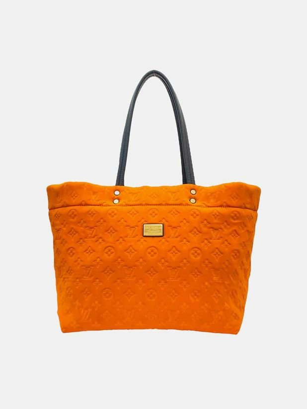 Pre - loved LOUIS VUITTON Limited Edition Orange Shoulder Bag at Reems Closet