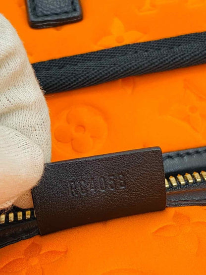 Pre - loved LOUIS VUITTON Limited Edition Orange Shoulder Bag at Reems Closet