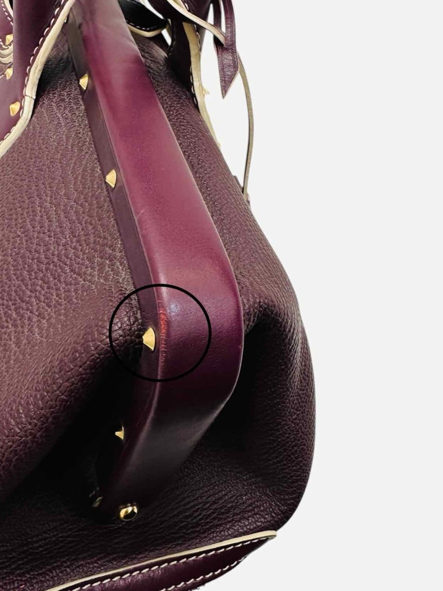 Pre - loved LOUIS VUITTON L'Ingenieux Purple Top Handle at Reems Closet