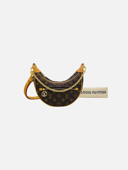 Pre - loved LOUIS VUITTON Loop Brown Monogram Shoulder Bag at Reems Closet