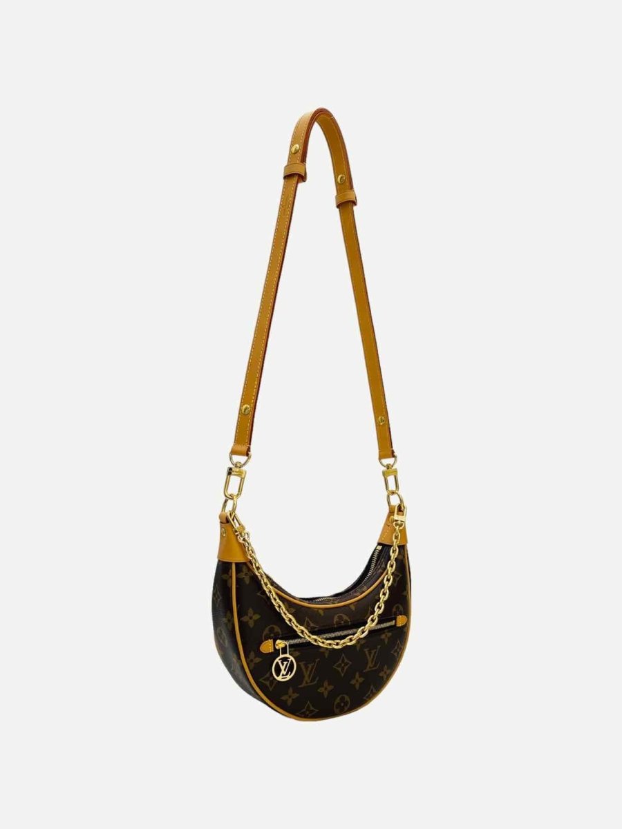 Pre - loved LOUIS VUITTON Loop Brown Monogram Shoulder Bag at Reems Closet