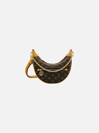 Pre - loved LOUIS VUITTON Loop Brown Monogram Shoulder Bag at Reems Closet